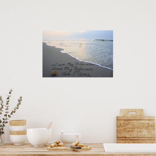 Lied von Solomon 6:3 Horizontal Poster (Küche)