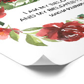 Lied von Solomon 6:3 Ich bin die Blume meines Geli Poster (Ecke)