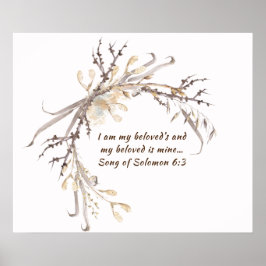 Lied von Solomon 6:3 Ich bin mein geliebtes... Poster