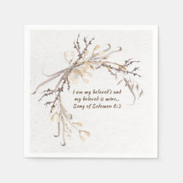 Lied von Solomon 6:3 Ich bin mein geliebtes... Serviette