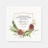 Lied von Solomon 6:3 Ich bin meine geliebte Hochze Serviette (Vorderseite)