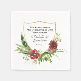 Lied von Solomon 6:3 Ich bin meine geliebte Hochze Serviette