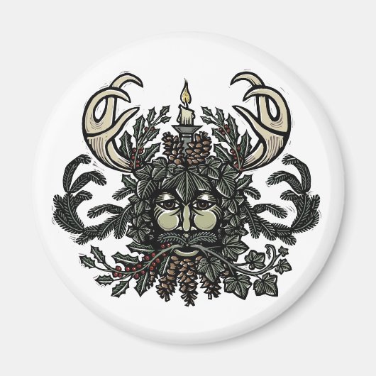 Lied von Solstice Greenman Kühlschrankmagnet (Vorne)