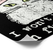 Lied wird nicht in fünf Minuten fertig sein, Katze Poster (Ecke)