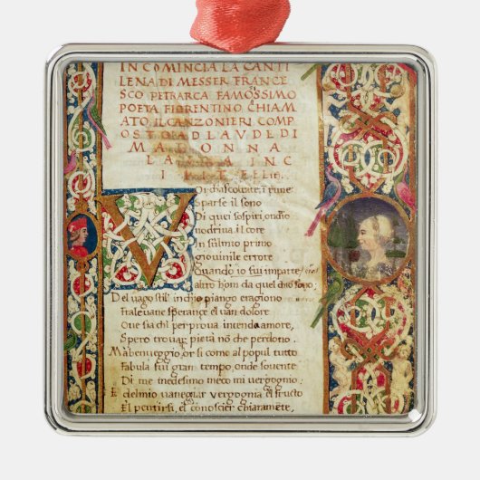Lied zur Würdigung Laure Silbernes Ornament (Vorne)