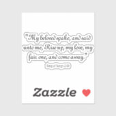 Lieder 2:10 aufkleber (Blatt)