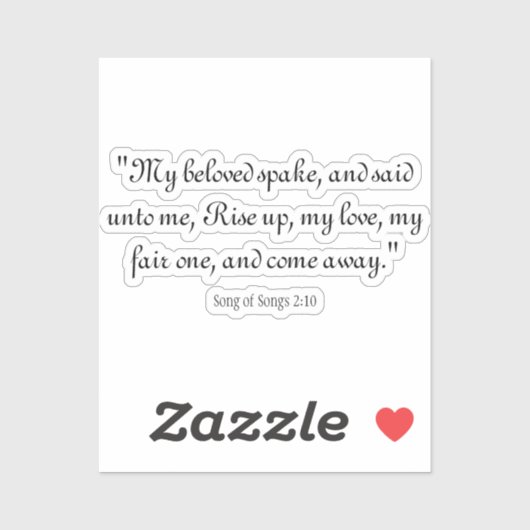 Lieder 2:10 aufkleber (Blatt)