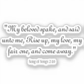 Lieder 2:10 aufkleber (Vorderseite)