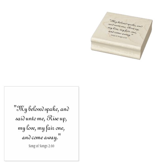 Lieder 2:10 gummistempel (Stempel)