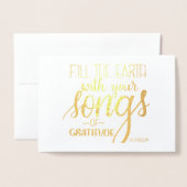 Lieder der Dankbarkeit, Zitat von C.H. Spurgeon, C Folienkarte (Vorderseite mit Umschlag)