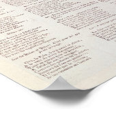 Lieder der Freude für den Frieden Poster (Ecke)