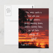 Lieder der Joy Bible Verse Postcard Postkarte (Vorne/Hinten)