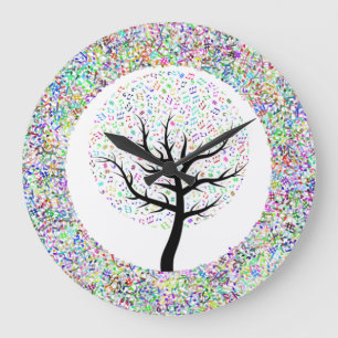 Lieder im Baum des Lebens Große Wanduhr