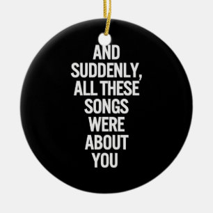 LIEDER SIND ALLES ÜBER DICH MEINE LIEBE WEIHNACHTS KERAMIKORNAMENT