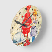 Lieder von Alice: Die Fish Riddle Runde Wanduhr (Winkel)