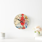 Lieder von Alice: Die Fish Riddle Runde Wanduhr (Zuhause)