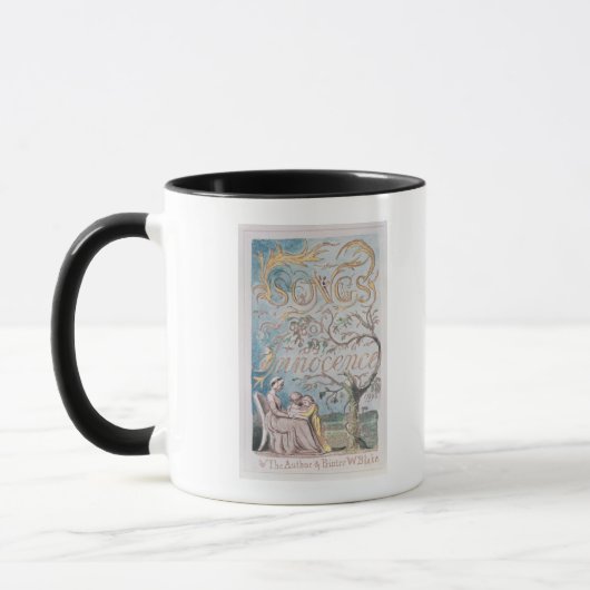 Lieder von Unschuld; Titelblatt, 1789 Tasse (Links)