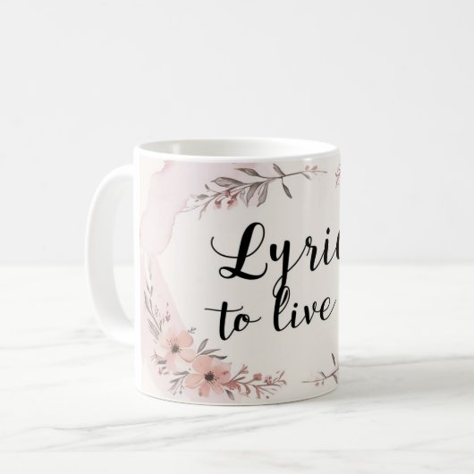 Lieder zum Leben Kaffeetasse (Vorderseite Links)