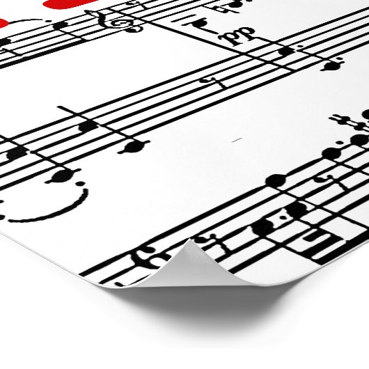 Liedmusik Poster (Ecke)