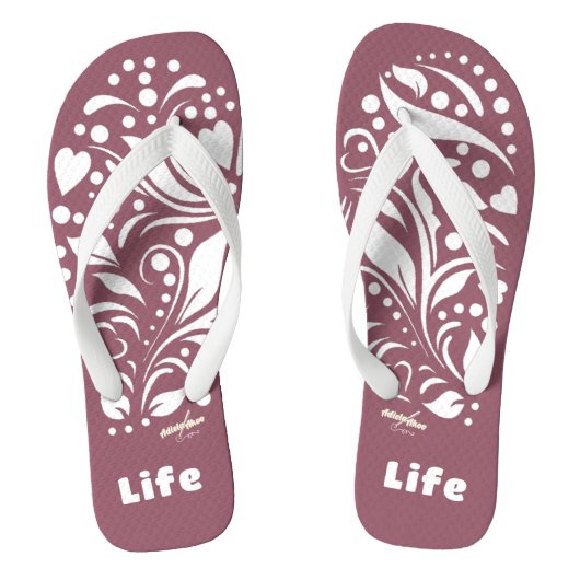 Liedtext Flip Flops von Poet Adiela Akoo Badesandalen (Fußbett)