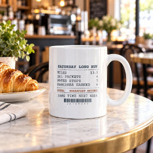 Lief 13 Meilen für Pfannkuchen Lustiger Kaffeebech Kaffeetasse