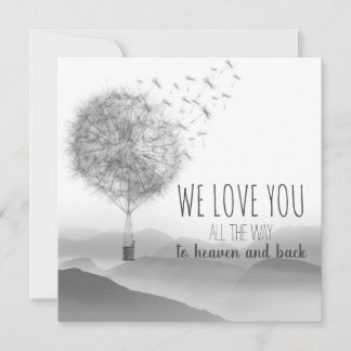 Lief condoleance kaartje met paardebloemen | karte