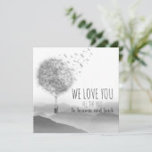 Lief condoleance kaartje met paardebloemen | karte (Stehend Vorderseite)