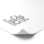 Liefde - valentine typography poster (Ecke)