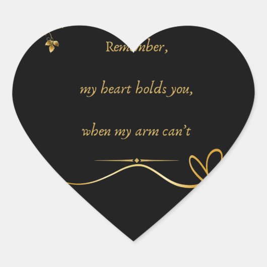 liefdestekst  Herz-Aufkleber (Vorderseite)