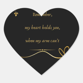 liefdestekst  Herz-Aufkleber