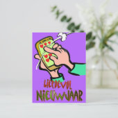 Liefdevol Nieuwjaar Swipe Briefkaart Postkarte (Stehend Vorderseite)