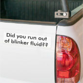 Liefen Sie aus Blinkerflüssigkeit heraus?? Autoaufkleber (Auf Lkw)