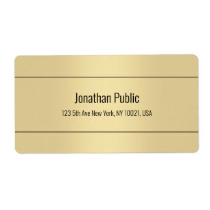 Lieferadresse für eine einfache Vorlage in Gold Co