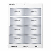 Lieferadresse für modernen Skripttext Silver Glamo (Vorne)