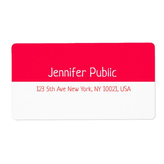 Lieferadresse für Weihnachts-Rot-Schrift (Vorne)