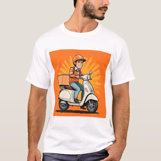 Lieferant des modernen Scooters T-Shirt (Vorderseite)
