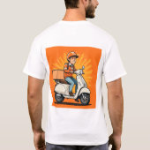 Lieferant des modernen Scooters T-Shirt (Rückseite)