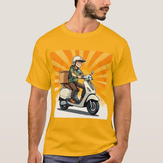 Lieferant des modernen Scooters T-Shirt (Vorderseite)