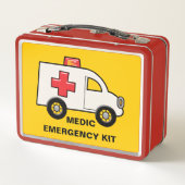 Lieferant erster Hilfe Metall Brotdose (Rückseite)