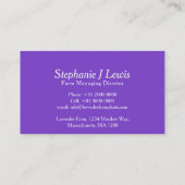 Lieferantenkarte für landwirtschaftliche Pflanze Visitenkarte (Rückseite)