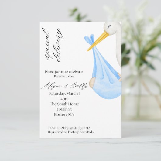 Lieferjunge Einladung (Stehend Vorderseite)