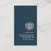 Lieferkette für kreative Gold-Pfeil-Logistik Visitenkarte (Rückseite)