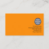 Lieferkette globaler Netzanschlüsse Visitenkarte (Rückseite)