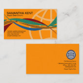 Lieferkette globaler Netzanschlüsse Visitenkarte (Vorne/Hinten)