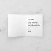 Lieferkettenplatz Feiertagskarte (Innenseite)