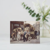 Liefermehl, 1885 postkarte (Stehend Vorderseite)