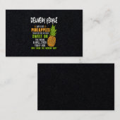 Liefermenschen sind wie Ananas. Visitenkarte (Vorne/Hinten)