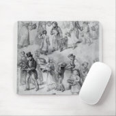 Liefern des Abendessens, 1841 Mousepad (Mit Mouse)