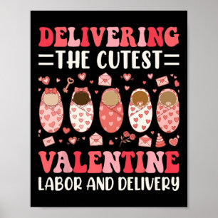 Liefern die süßesten Valentinstag-Arbeits- und Del Poster