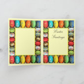 Liefern von Ostereiern durch Elefanten Feiertagskarte (Innenseite)